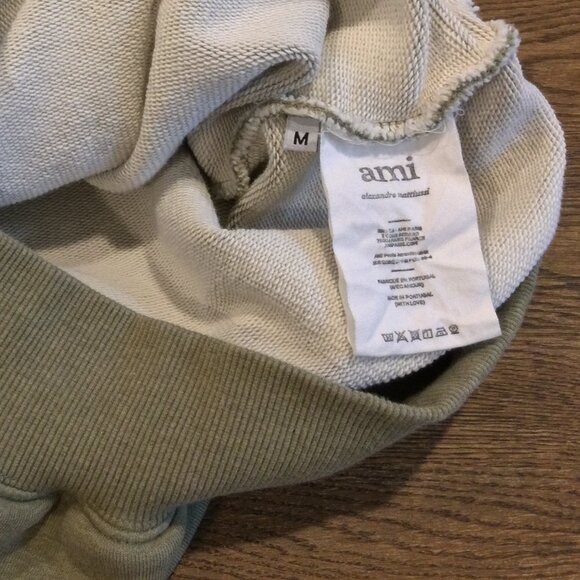 AMI Paris Ami de Coeur-embroidered hoodie SZ M - Picture 8 of 10